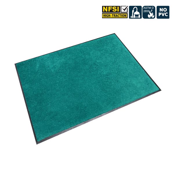 Door Mat Teal (rubber edge)