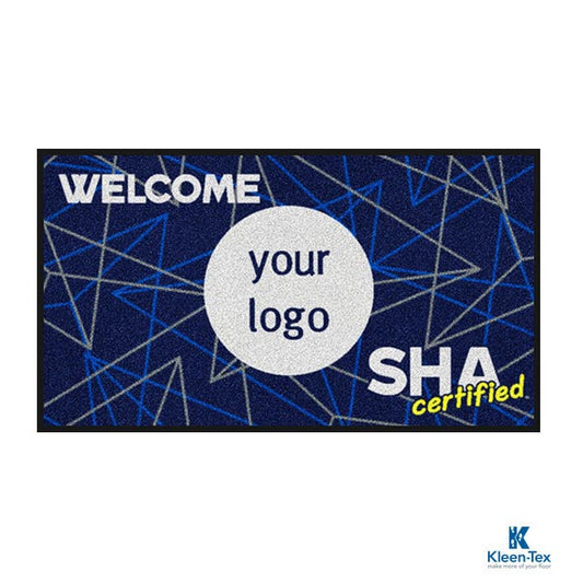 Entrance carpet with printed text SHA Series-GEN6403