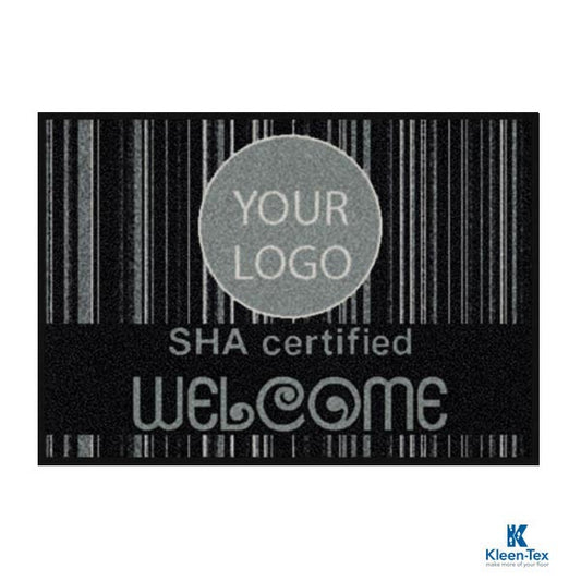 Entrance carpet with printed text SHA Series-GEN6407