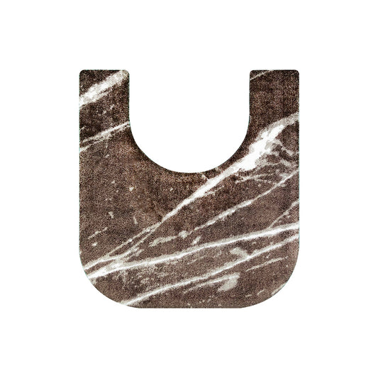 Toilet Mat Marble Brown, bathroom rug, toilet mat