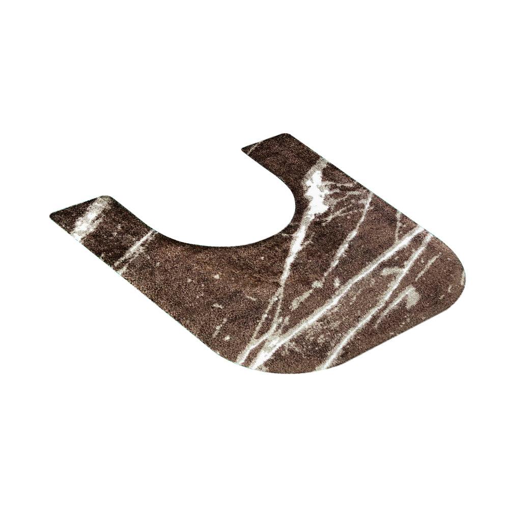 Toilet Mat Marble Brown, bathroom rug, toilet mat