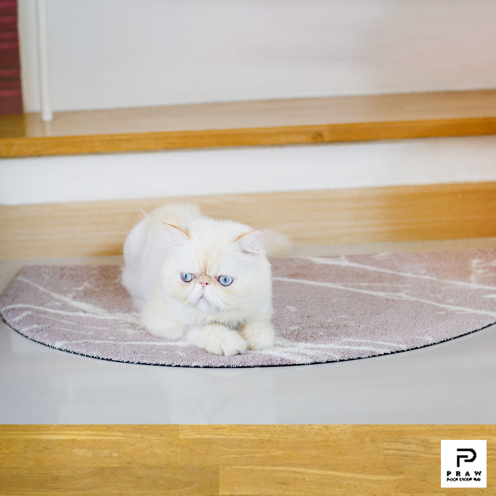 Halfmoon Marble Pink พรมครึ่งวงกลม