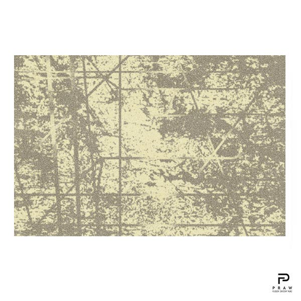 PRAW floor rug for home decoration, Praw pattern, Scratch Beige Art, 120 x 180 cm