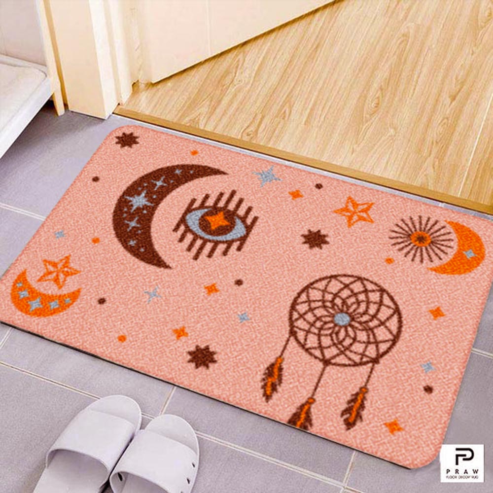 Praw Home Decor Carpet, LUCKY EYE PINK design