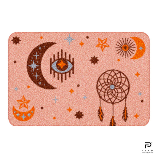Praw Home Decor Carpet, LUCKY EYE PINK design