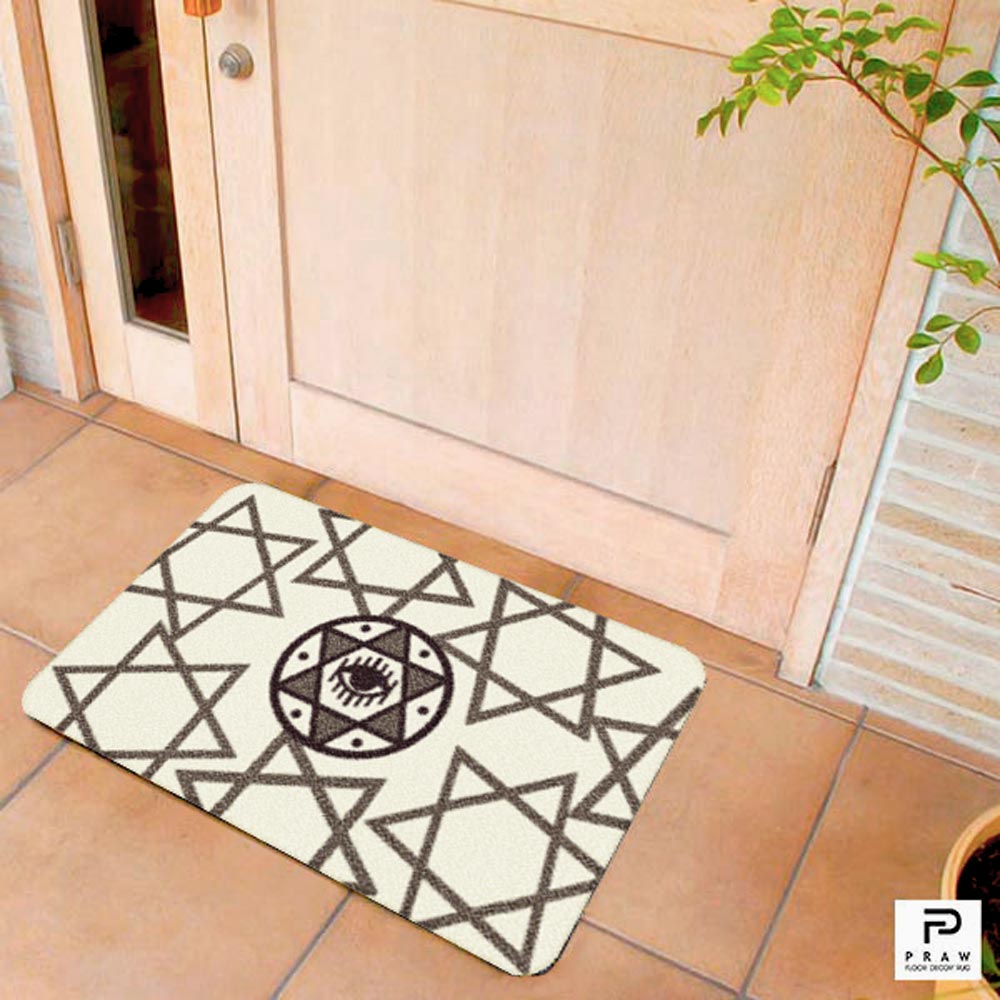 Praw Home Decor Carpet, LUCKY EYE BEIGHT design