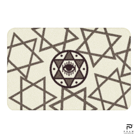 Praw Home Decor Carpet, LUCKY EYE BEIGHT design