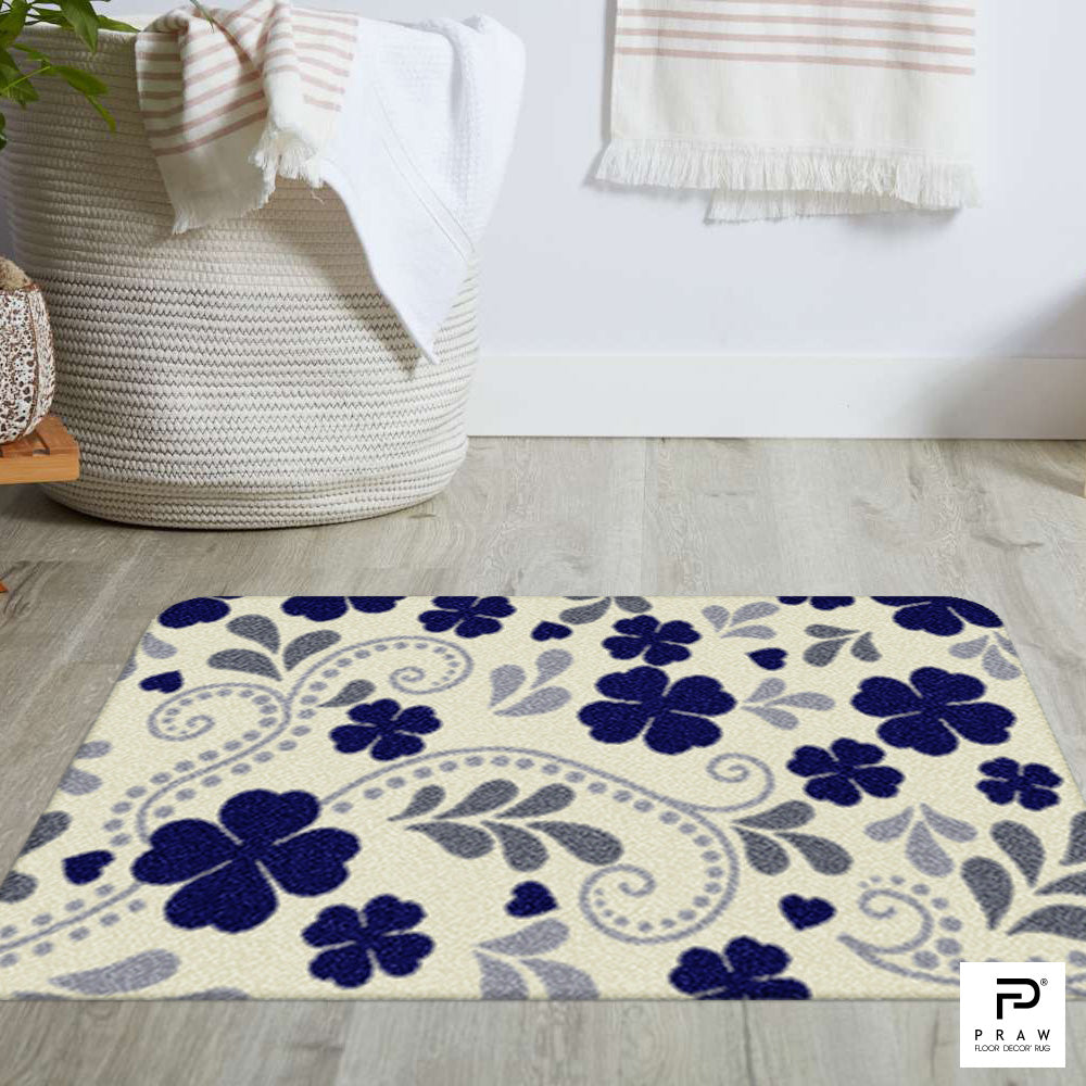 Praw Home Decor Carpet, Bring Me Luck Navy design