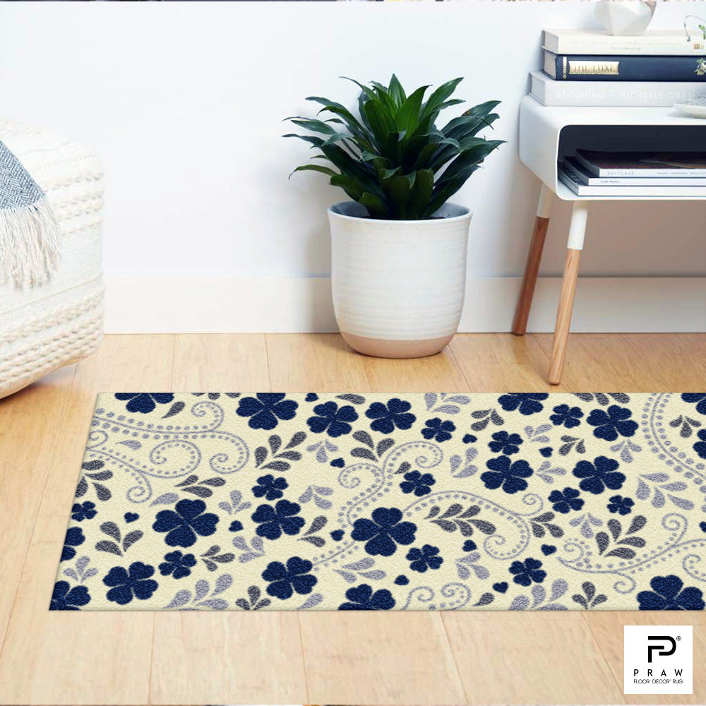 Praw Home Decor Carpet, Bring Me Luck Navy design