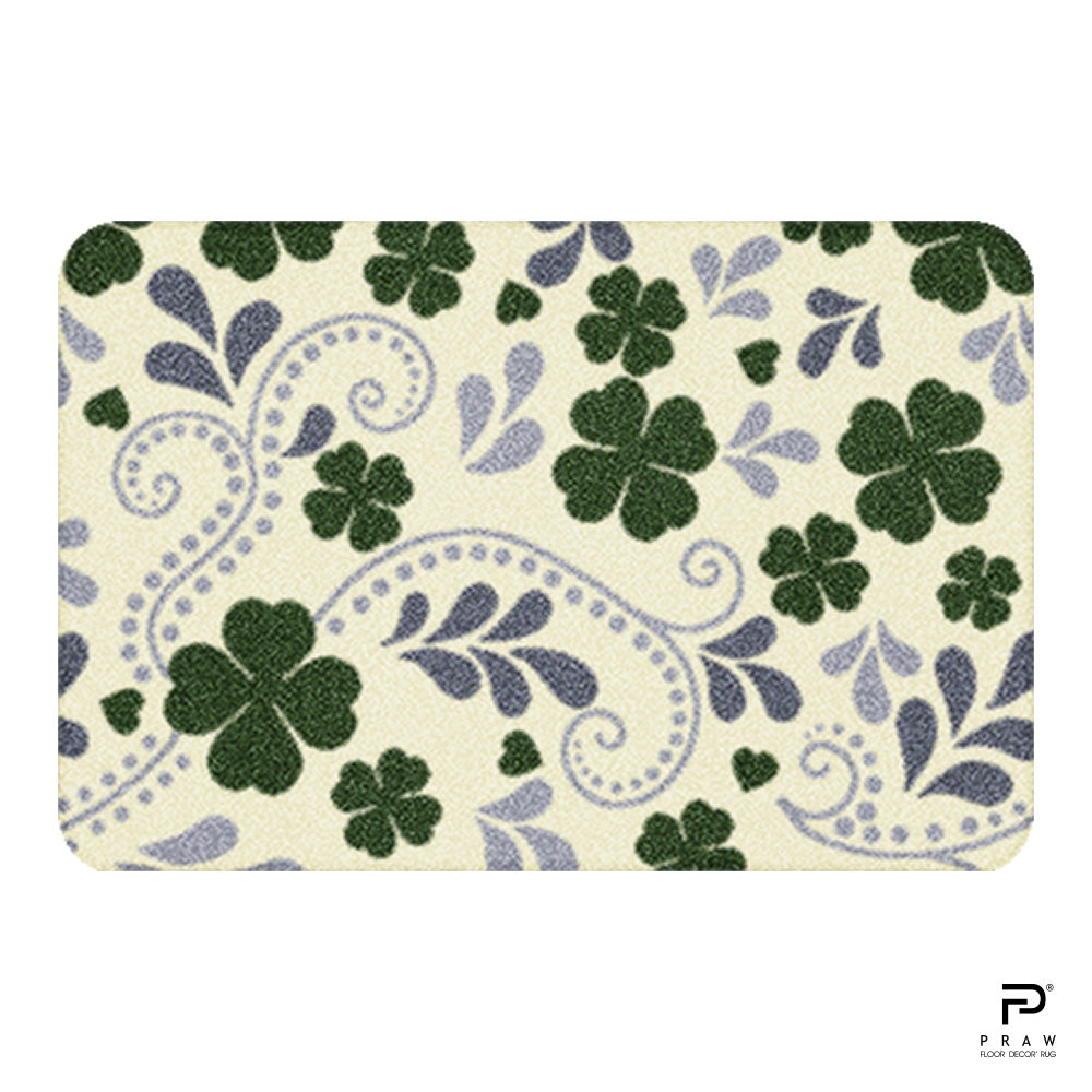 Praw Home Decor Carpet, Bring Me Luck Green design