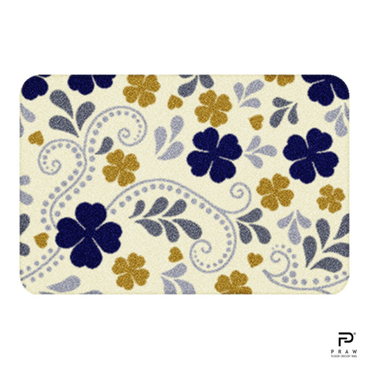 Praw Home Decor Carpet, Bring Me Luck Navy Gold design