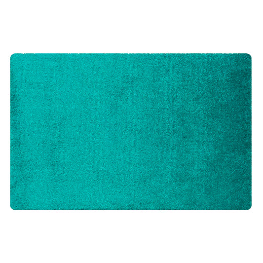 Superior Solid Teal Decorative Carpet