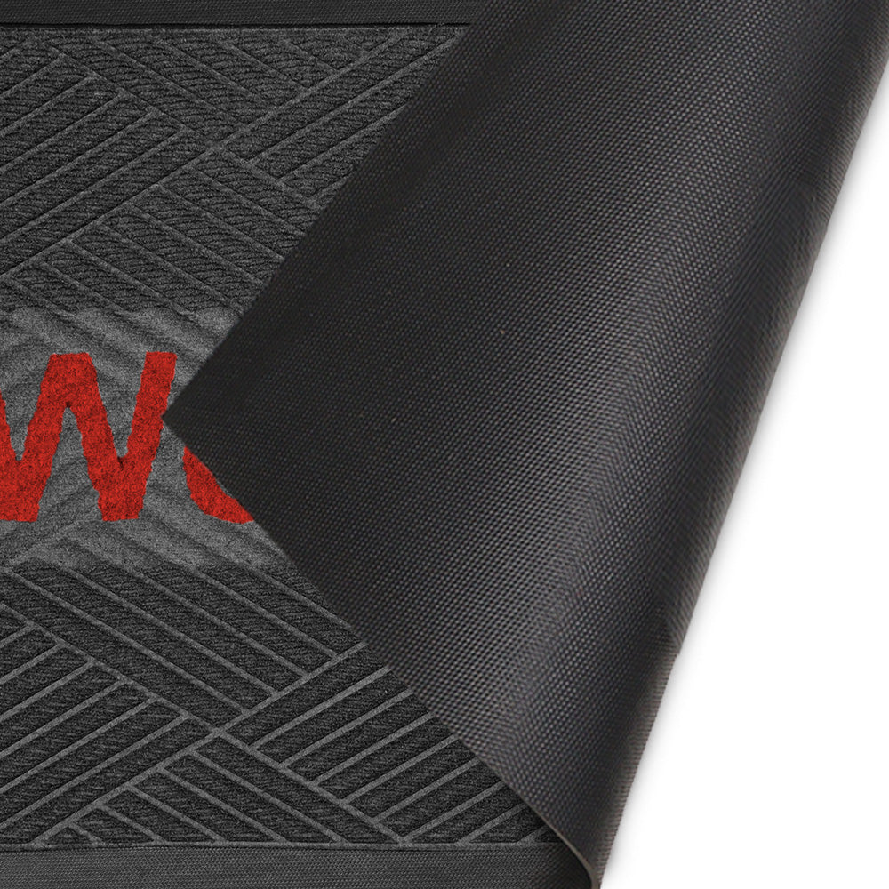 พรมดักฝุ่น Welcome รุ่น Kleen Step (Diamond) -Dark Grey / Red