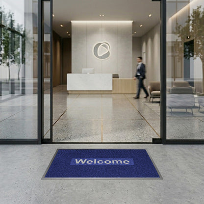 พรมดักฝุ่น Welcome รุ่น Kleen Step (Diamond) -Navy