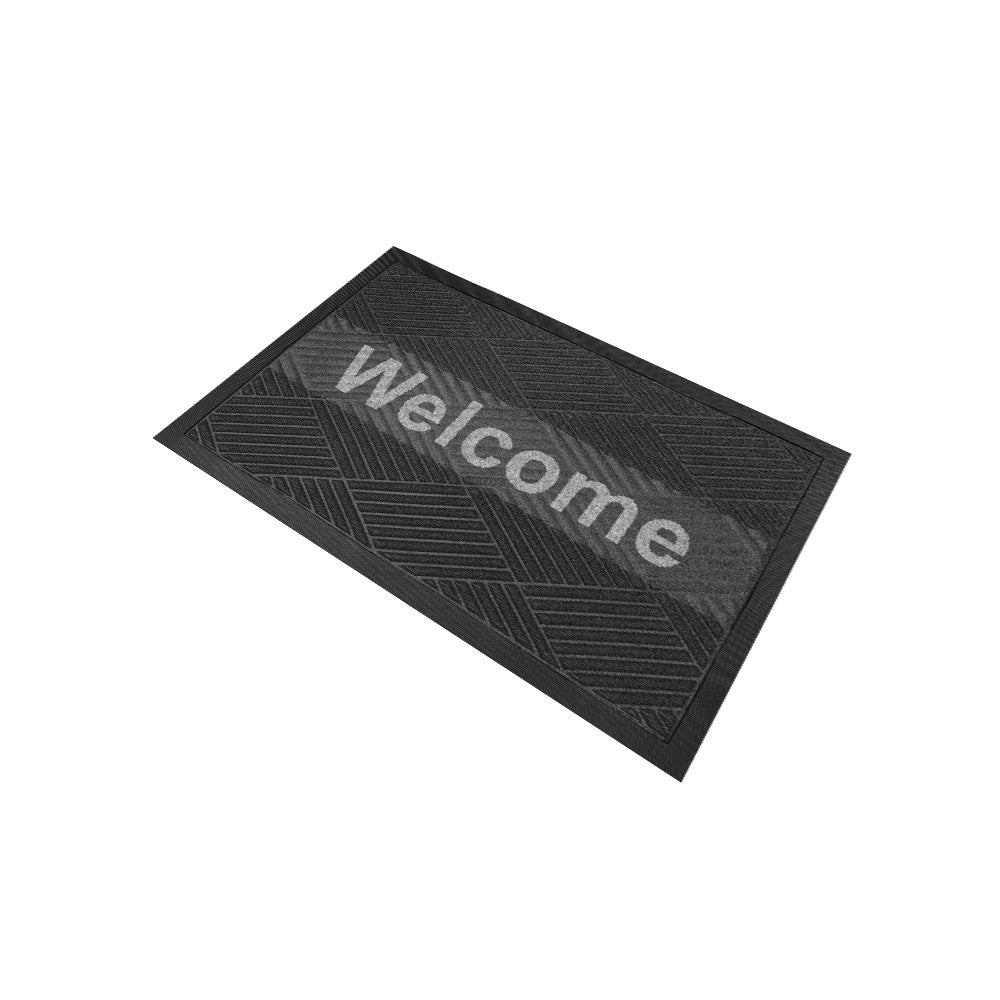 พรมดักฝุ่น Welcome รุ่น Kleen Step (Diamond) - Dark Grey