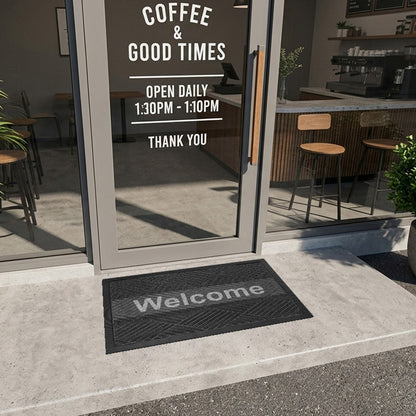 พรมดักฝุ่น Welcome รุ่น Kleen Step (Diamond) - Dark Grey