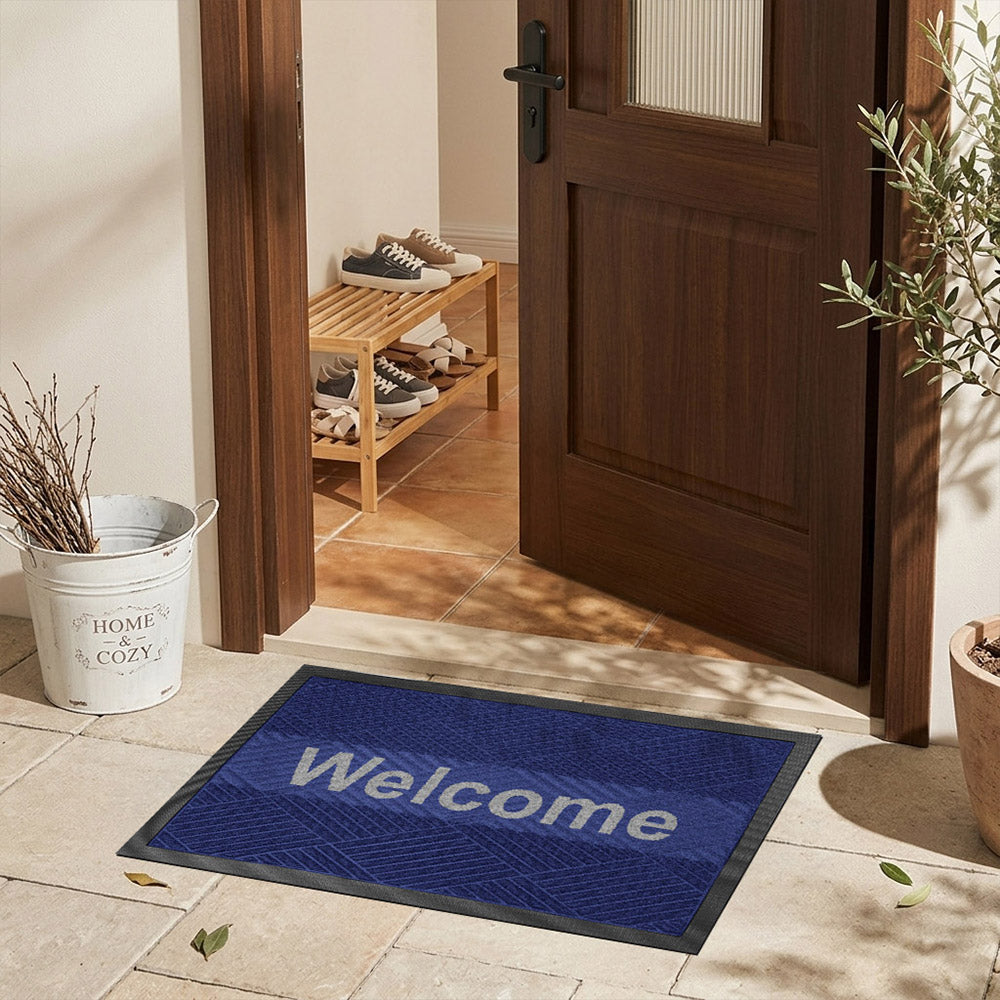 พรมดักฝุ่น Welcome รุ่น Kleen Step (Diamond) -Navy