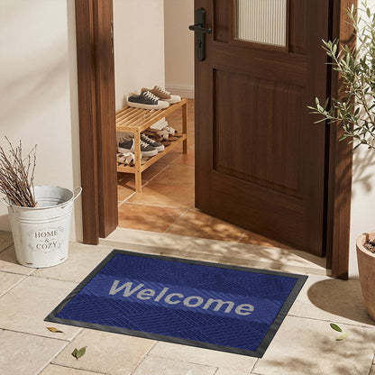 พรมดักฝุ่น Welcome รุ่น Kleen Step (Diamond) -Navy