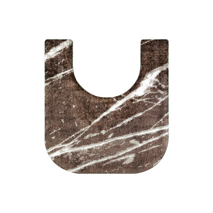 Toilet Mat Marble Brown พรมห้องน้ำ พรมวางหน้าชักโครก