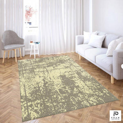 PRAW พรมปูพื้น สำหรับแต่งบ้าน Praw ลาย Scratch Beige Art 120 x 180 cm