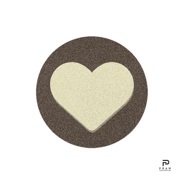 Round Heart Beige