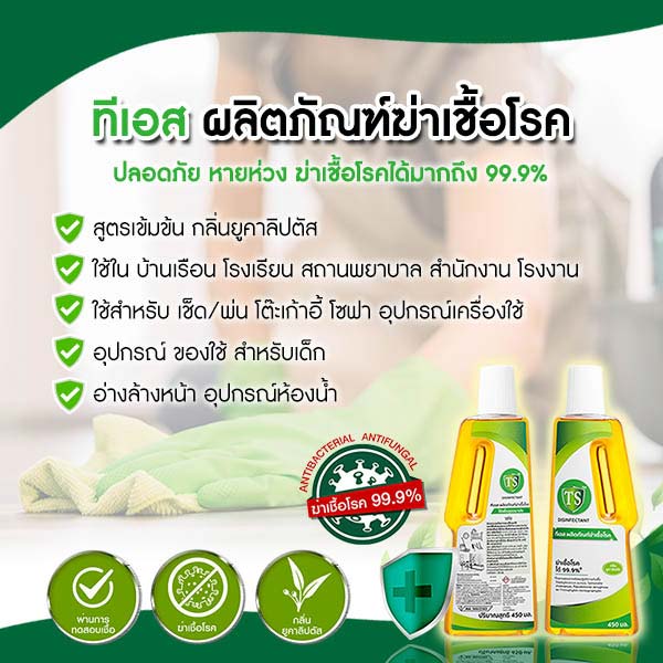 น้ำยาฆ่าเชื้อ TS Disinfectant [450 ML]