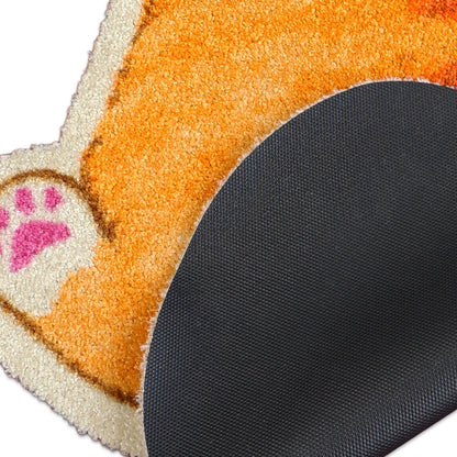 Praw พรมไนลอนทรงน้องแมวส้ม – ดีไซน์ Tabby Orange Cat