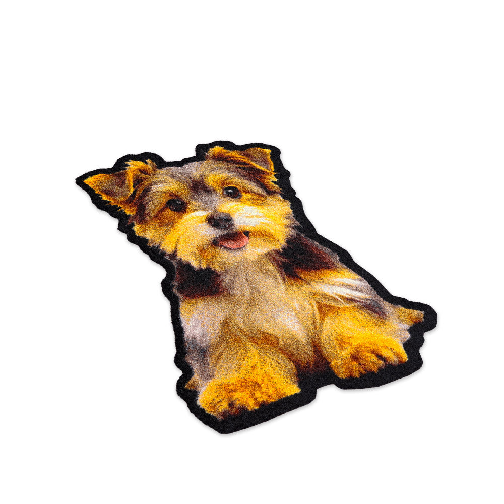 Praw พรมไนลอนทรงน้องหมาสุดคิวท์ – ดีไซน์ Yorkie Puppy