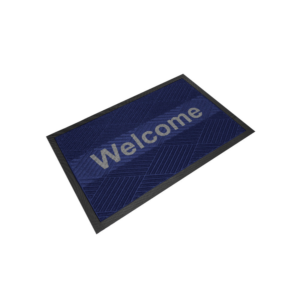 พรมดักฝุ่น Welcome รุ่น Kleen Step (Diamond) -Navy