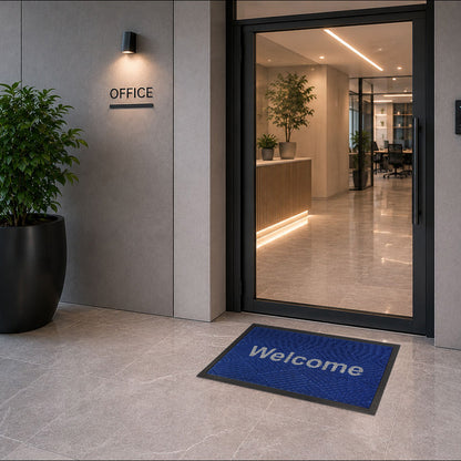 พรมดักฝุ่น Welcome รุ่น Kleen Step (Diamond) -Navy