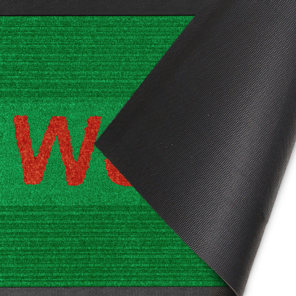 พรมดักฝุ่น Welcome รุ่น Kleen Step (Stripe) - Green / Red