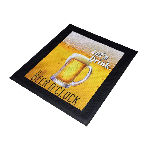 Kleen-Scrape Poster, anti-slip rubber sheet, printed message